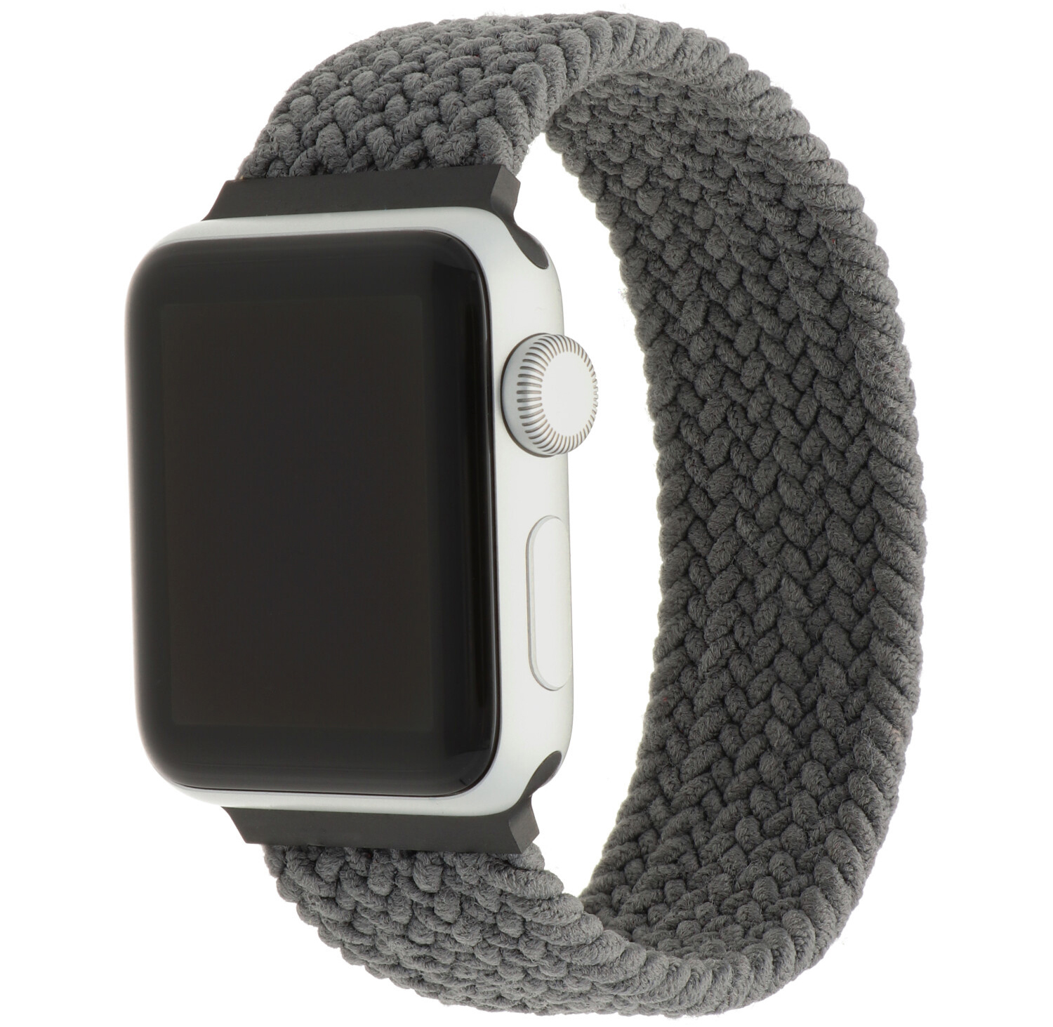 Apple Watch nylon gevlochten solo band grijs
